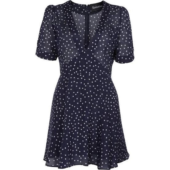 REALISATION PAR The Ozzie Dress in Navy Star - Picture 4 of 6